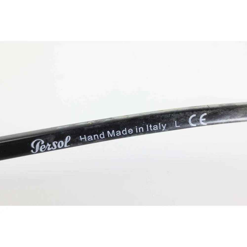 Persol 3202-V 95 Black Round Eyeglass Frames Hand Made in Italy 51-21-145